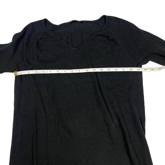 LOFT Outlet Sweater Solid Black Long Sleeve‎ V-Neck Pullover Women's Casual - Picture 4 of 10